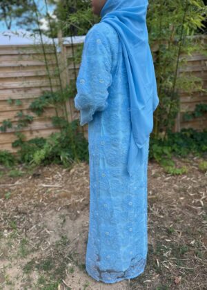 Abaya Sultanat bleu